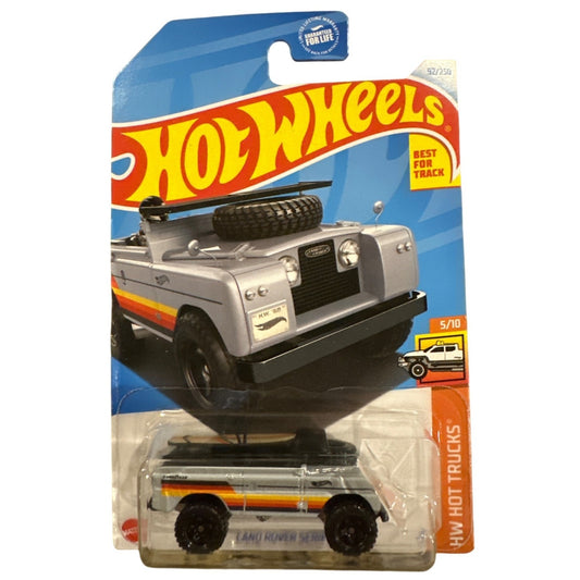 92/250 Hot Wheels Die-Cast Car Gray Land Rover Series II 5/10 HW Hot Trucks