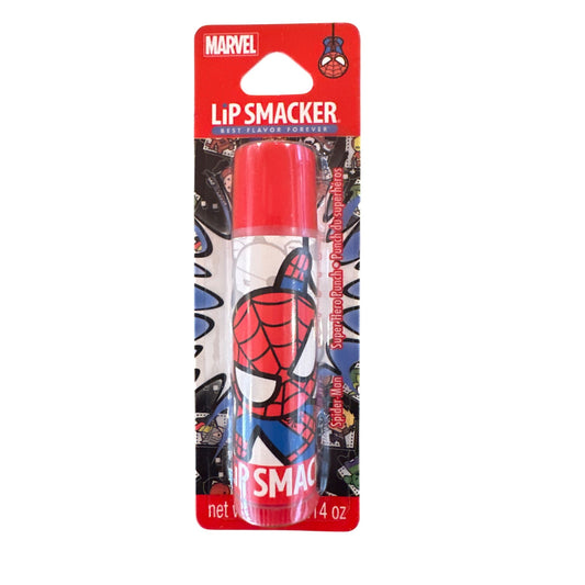 Lip Smacker MARVEL SPIDER-MAN Spider-Cherry Flavored Collectible Lip Balm Red
