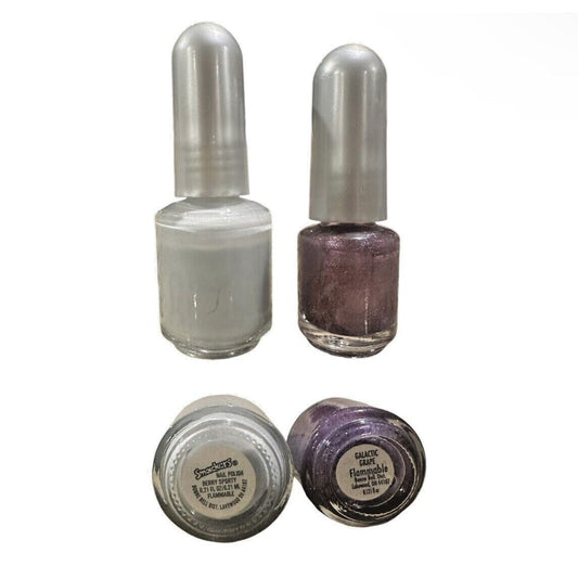 2 x Bottles Bonne Bell Lip Smackers NAIL POLISH Berry Sporty + Galactic Grape