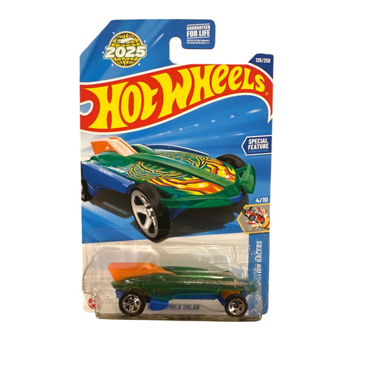 126/250 Hot Wheels Car HW Formula Solar 4/10 HW Celebration Racers Green Orange