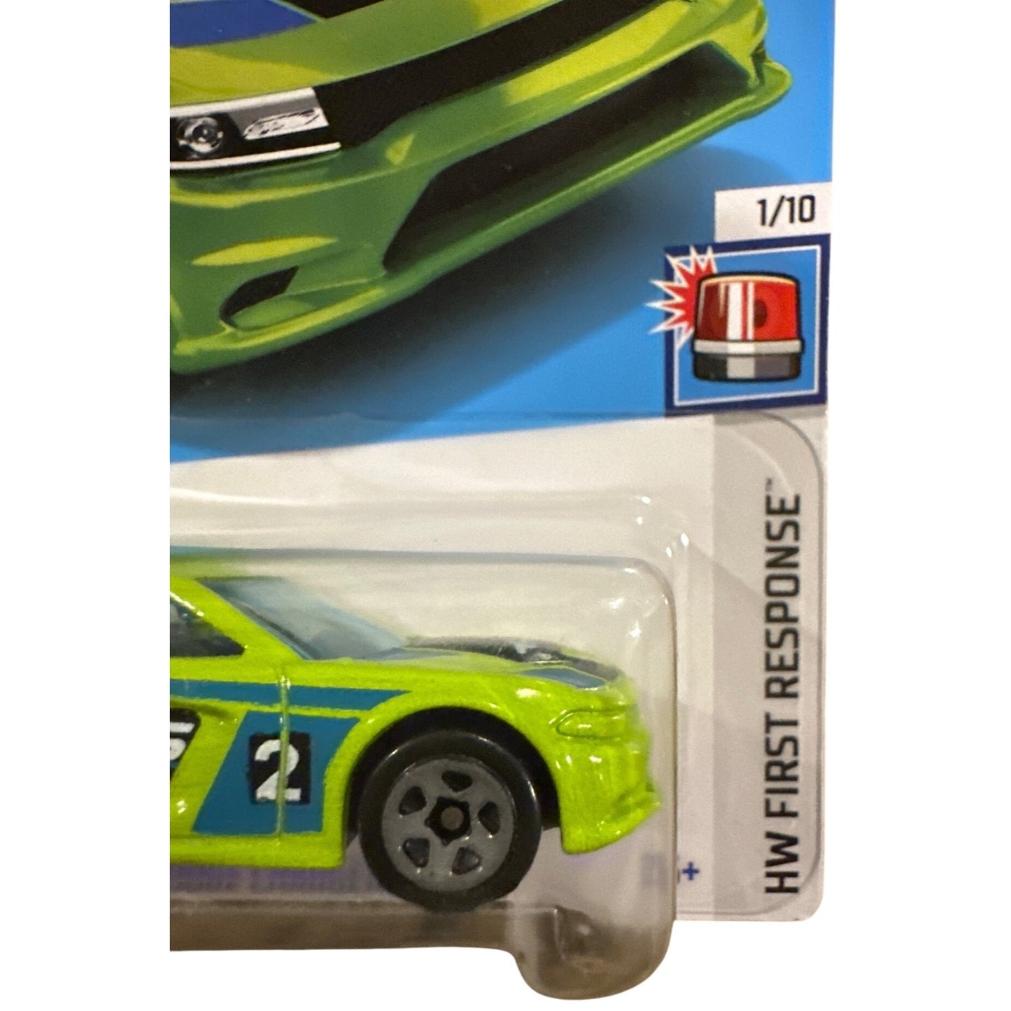 7/250 Hot Wheels Car Lime Green '15 Dodge Charger SRT 1/10 HW First Response