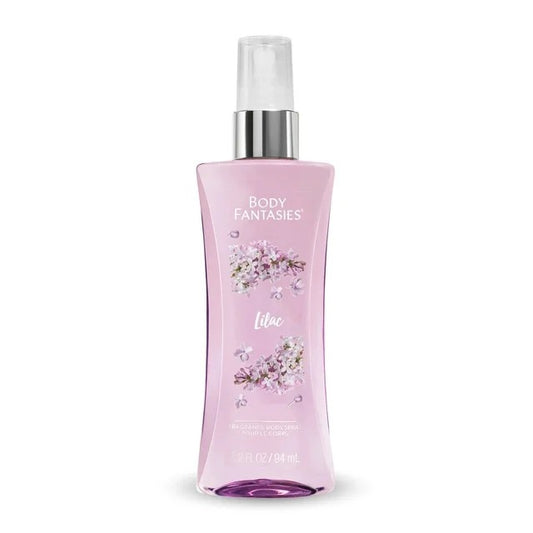 Body Fantasies Lilac Fragrance Body Spray 3.2 Fl Oz Vegan & Paraben/Cruelty-Free