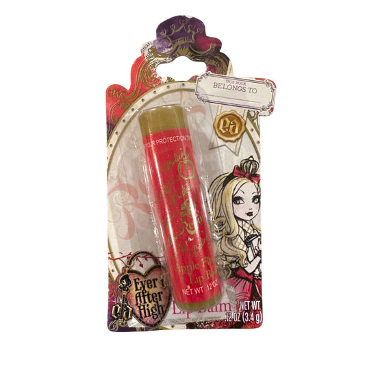Lotta Luv EVER AFTER HIGH APPLE WHITE Cartoon APPLE Flavored Lip Balm Rare!