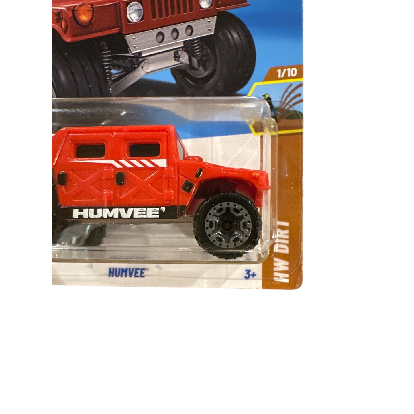 55/250 Hot Wheels Die-Cast Car Humvee 1/10 HW Dirt Red Black White